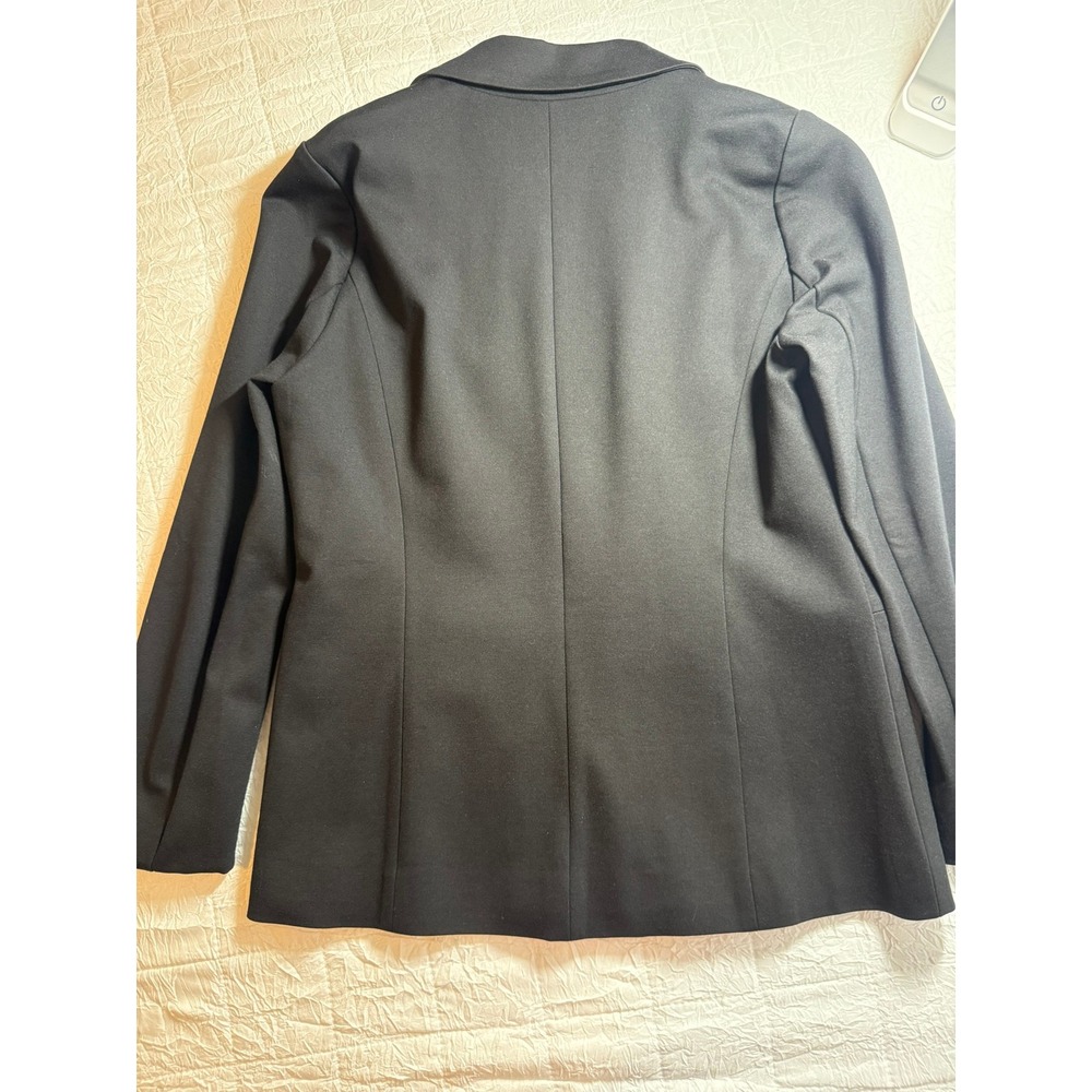 Skies Are Blue Womens Black Open Front Floral Lined Blazer Jacket Small 24919 - Picture 9 of 11
